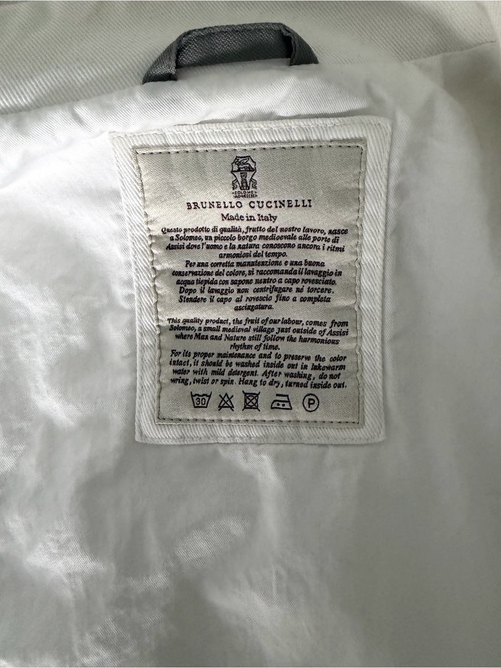 Brunello Cucinelli White Denim Jacket for Women - Picture 3 of 5